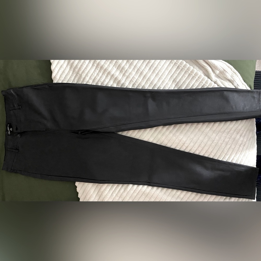 Black leather pants